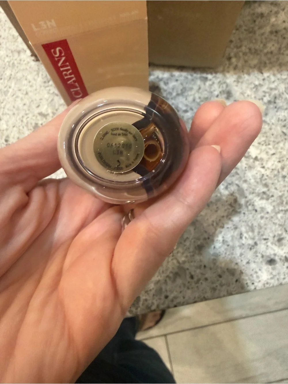 Clarins double serum foundation color L3n